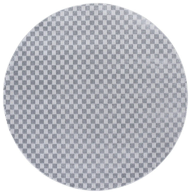 Safavieh Slate 700 6'-7" x 6'-7" Rug in Grey / Ivory Black