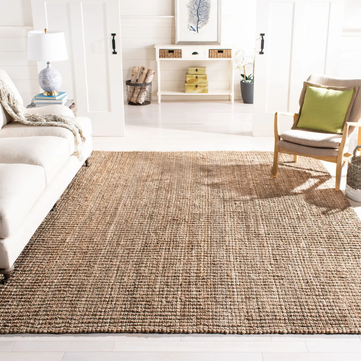 Safavieh Natural Fiber 10'-0" x 14'-0" Rug in Natural / Grey