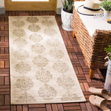 Safavieh Courtyard 2'-3" x 10'-0" Rug in Natural / Brown