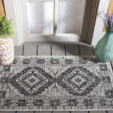 Safavieh Courtyard 2'-0" x 3'-7" Rug in Light Grey / Charcoal