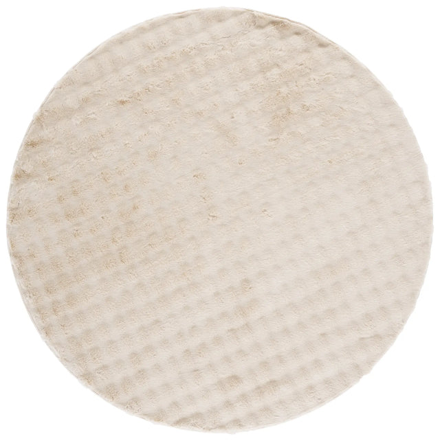 Safavieh Faux Rabbit Bubble 100 6'-0" x 6'-0" Rug in Beige