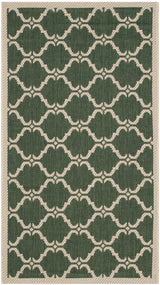 Safavieh Courtyard 2'-0" x 3'-7" Rug in Dark Green / Beige