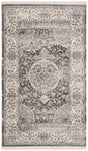 Safavieh Vintage Persian 3'-0" x 5'-0" Rug in Dark Grey / Ivory