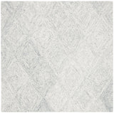 Safavieh Abstract 6'-0" x 6'-0" Rug in Silver