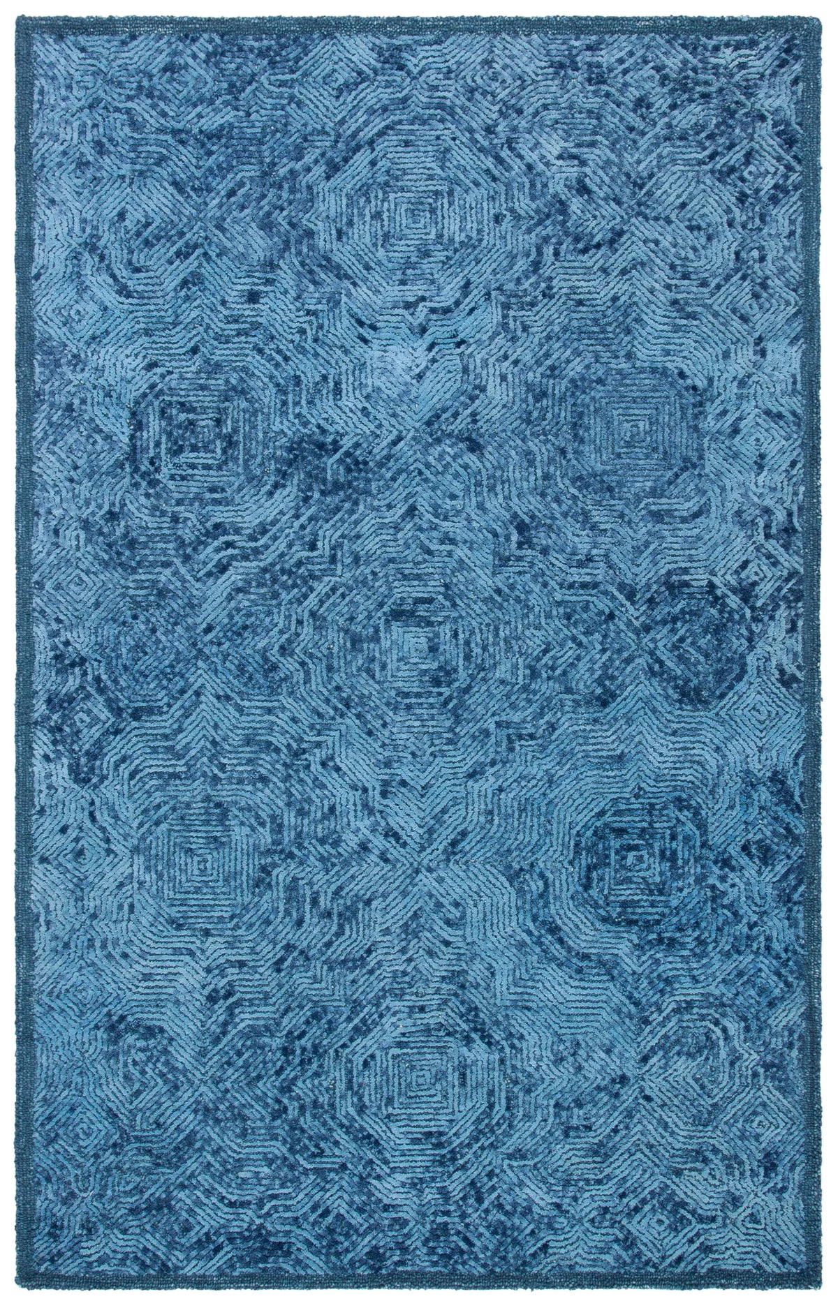 Safavieh Ikat 4'-0" x 6'-0" Rug in Dark Blue