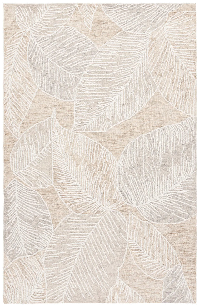 Safavieh Jardin 4'-0" x 6'-0" Rug in Taupe / Ivory