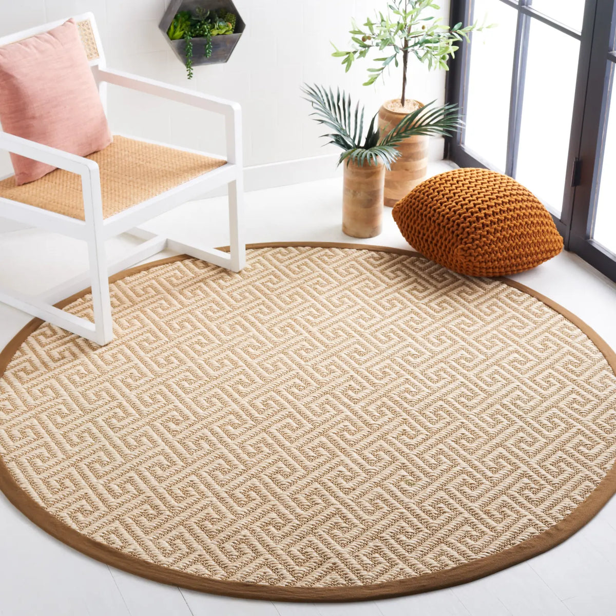 Safavieh Natural Fiber 6'-0" x 6'-0" Rug in Natural