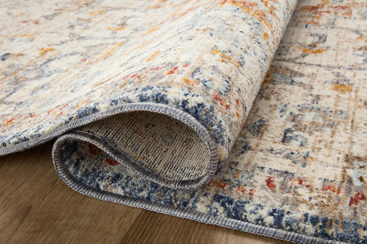 Loloi Sorrento Sor-05 Ivory/Fiesta Rug - pile height