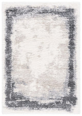 Safavieh Fontana Shag  800 4'-0" x 6'-0" Rug in Ivory / Grey