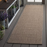 Safavieh Sisal All-Weather 2'-2" x 8'-0" Rug in Brown