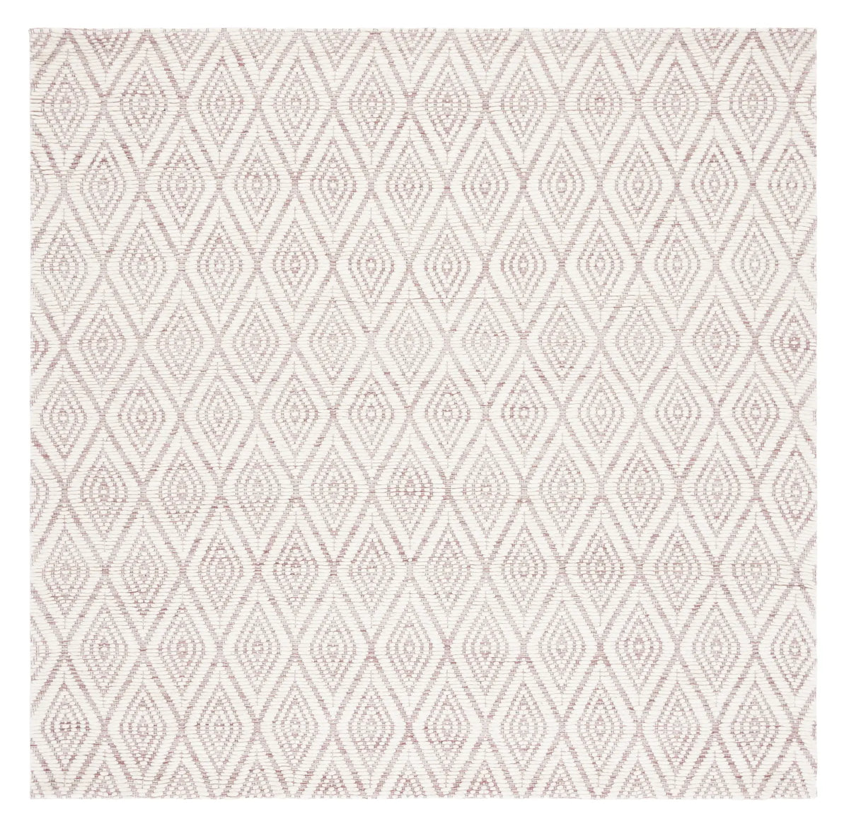 Safavieh Marbella 6'-0" x 6'-0" Rug in Dark Pink / Ivory