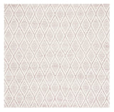 Safavieh Marbella 6'-0" x 6'-0" Rug in Dark Pink / Ivory