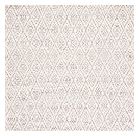 Safavieh Marbella 6'-0" x 6'-0" Rug in Dark Pink / Ivory