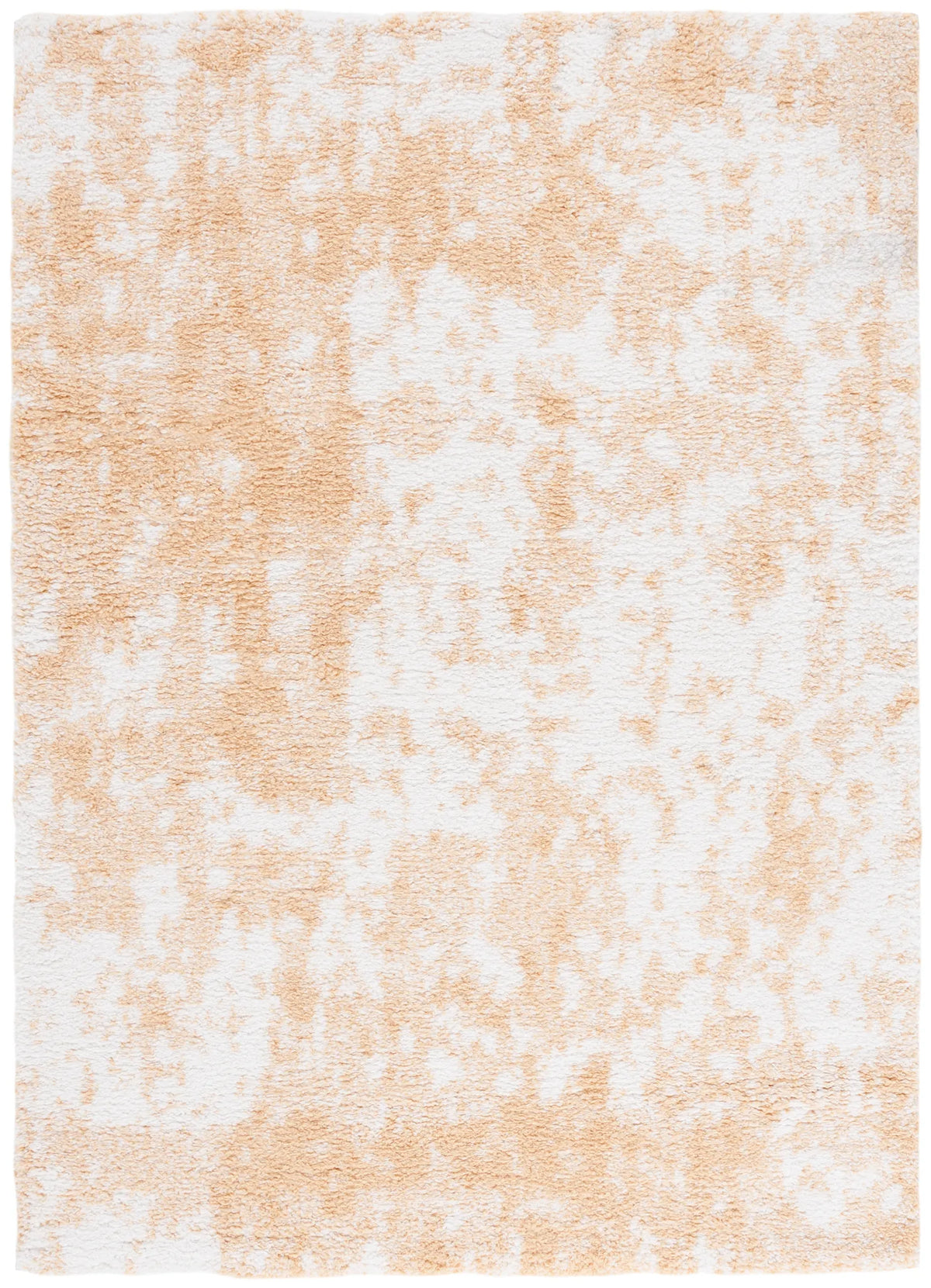 Safavieh Rumi Shag 4'-0" x 6'-0" Rug in Gold / Ivory