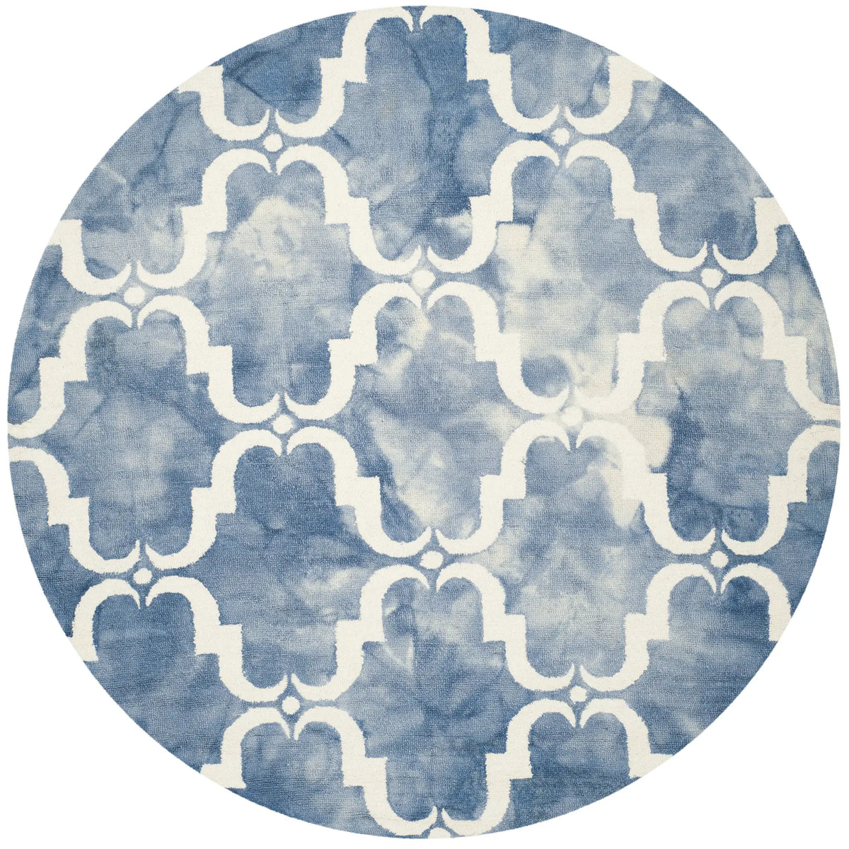 Safavieh Dip Dye 7'-0" x 7'-0" Rug in Blue / Ivory
