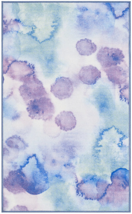 Safavieh Paint Brush 3'-3" x 5'-3" Rug in Blue / Lavender