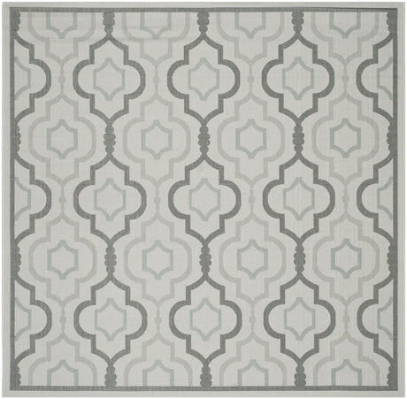 Safavieh Courtyard 7'-10" x 7'-10" Rug in Light Grey / Anthracite