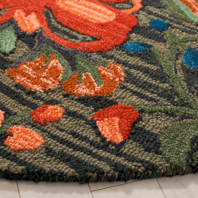 Safavieh Jardin 6'-0" x 6'-0" Rug in Blue / Orange
