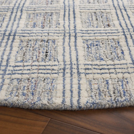 Safavieh Ebony 6'-0" x 6'-0" Rug in Blue / Ivory