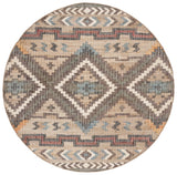 Safavieh Kilim 5'-0" x 5'-0" Rug in Natural / Blue