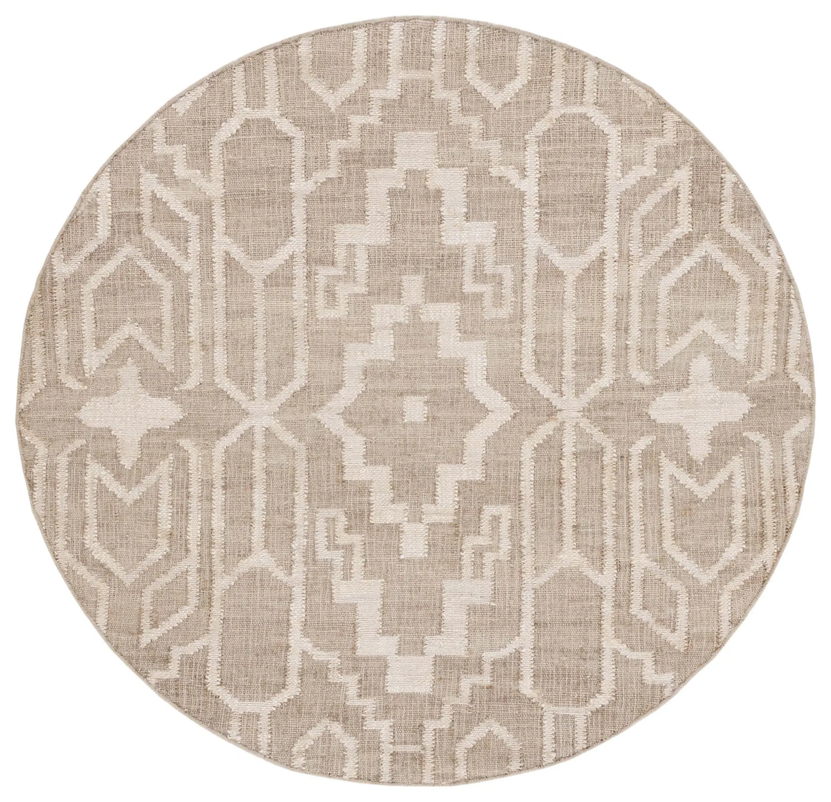 Safavieh Natural Fiber 6'-0" x 6'-0" Rug in Grey / Ivory
