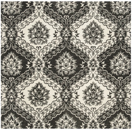 Safavieh Blossom 6'-0" x 6'-0" Rug in Charcoal / Ivory
