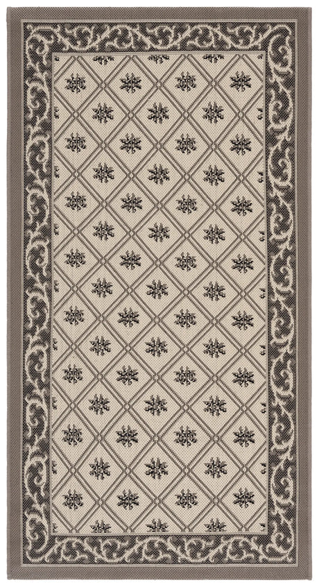 Safavieh Courtyard 2'-7" x 5'-0" Rug in Beige / Dark Beig