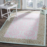 Safavieh Suzani 4'-0" x 6'-0" Rug in Taupe / Pink