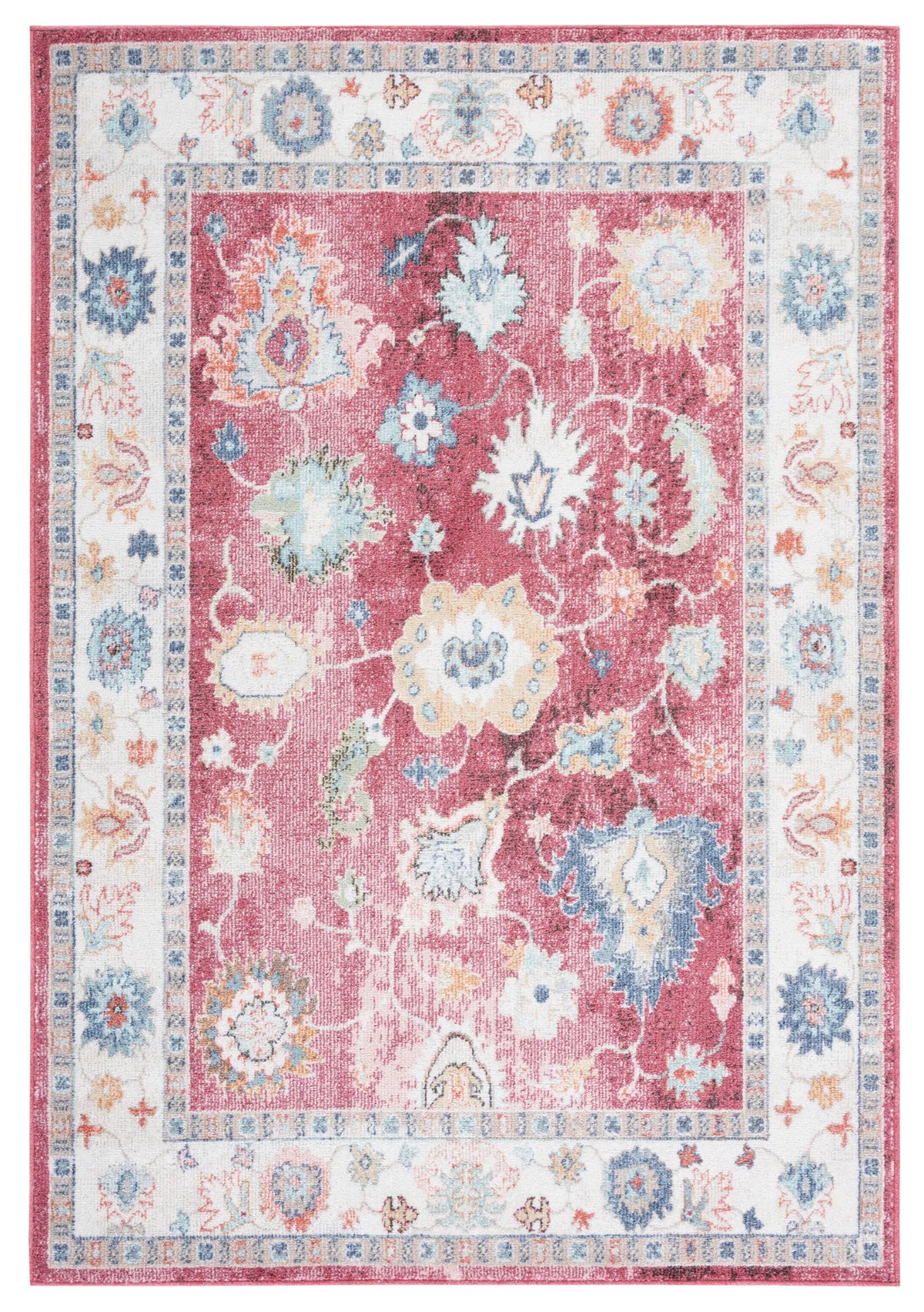 Safavieh Phoenix 500 4'-5" x 6'-5" Rug in Red