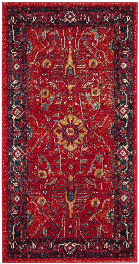 Safavieh Vintage Hamadan 2'-7" x 5'-0" Rug in Orange / Navy