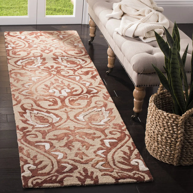 Safavieh Dip Dye 2'-3" x 8'-0" Rug in Copper / Beige