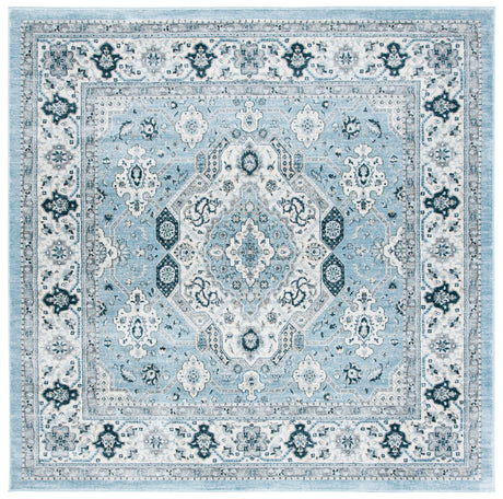 Safavieh Isabella 6'-7" x 6'-7" Rug in Blue / Creme