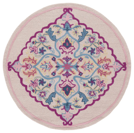 Safavieh Bellagio 5'-0" x 5'-0" Rug in Light Pink / Multi