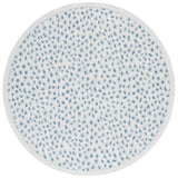 Safavieh Courtyard 6'-7" x 6'-7" Rug in Ivory / Blue