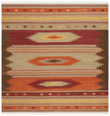 Safavieh Kilim 7'-0" x 7'-0" Rug in Brown / Multi