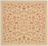 Safavieh Courtyard 7'-10" x 7'-10" Rug in Natural / Terra
