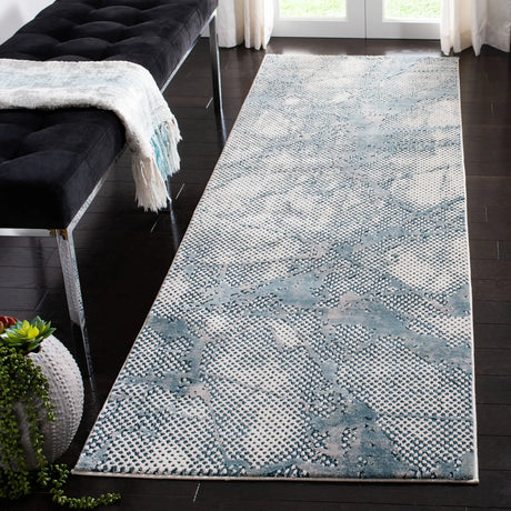 Safavieh Meadow 100 2'-7" x 8'-0" Rug in Turquoise / Ivory