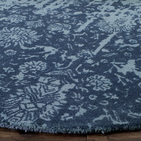 Safavieh Restoration Vintage 6'-0" x 6'-0" Rug in Blue / Dark Blue