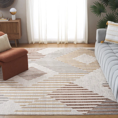 Safavieh Palma 10'-0" x 14'-0" Rug in Beige / Light Grey