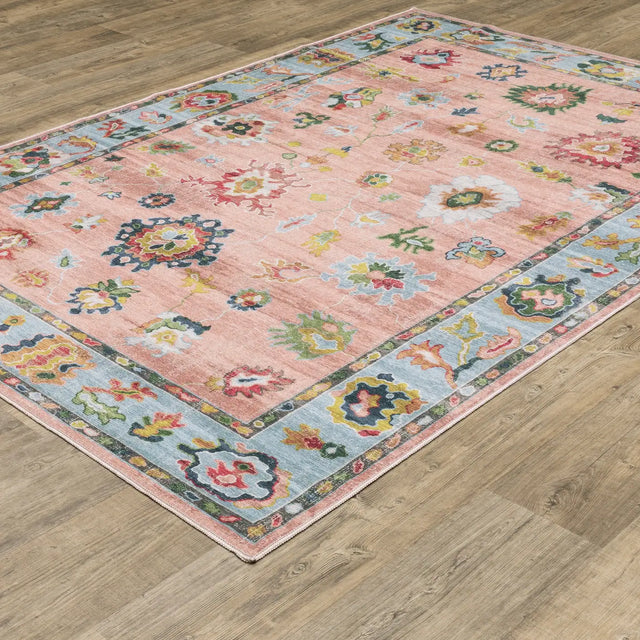 Oriental Weavers Sphinx Addison ADD01 Blue Rugs - angle detail