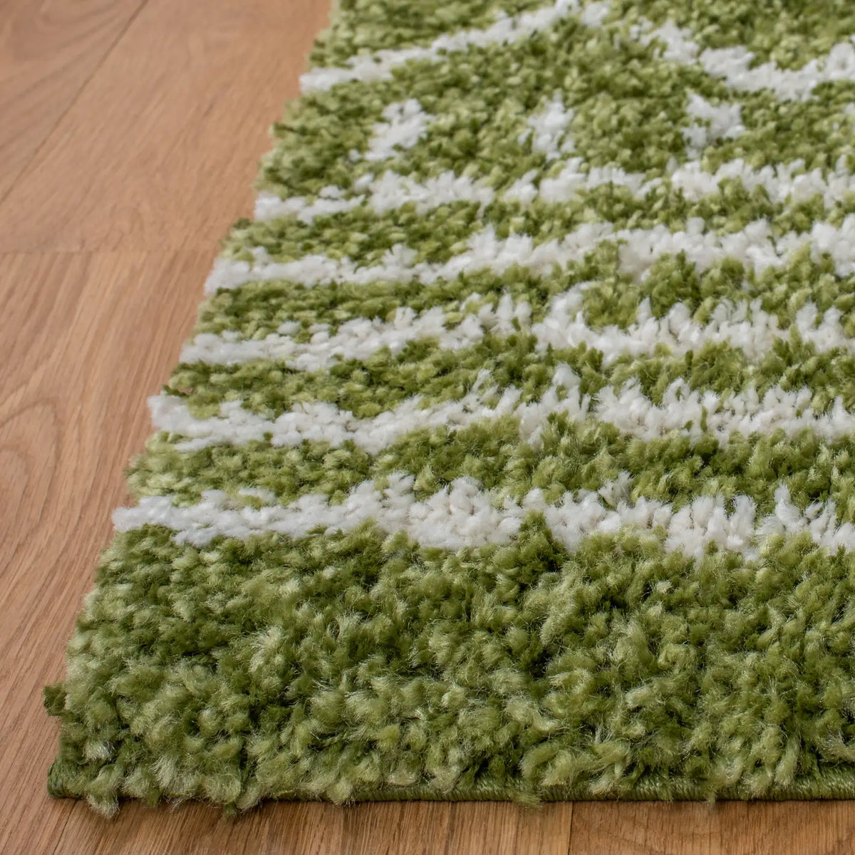 Safavieh Arizona Shag 4'-0" x 6'-0" Rug in Green / Ivory