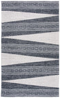 Safavieh Striped Kilim 4'-0" x 6'-0" Rug in Black / Ivory