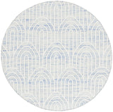 Safavieh Kilim 6'-0" x 6'-0" Rug in Blue / Ivory