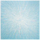 Safavieh Evoke 6'-7" x 6'-7" Rug in Aqua / Ivory