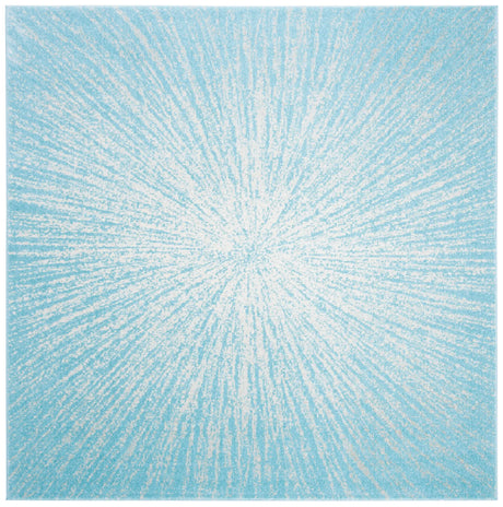 Safavieh Evoke 6'-7" x 6'-7" Rug in Aqua / Ivory
