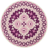 Safavieh Bellagio 5'-0" x 5'-0" Rug in Pink / Ivory