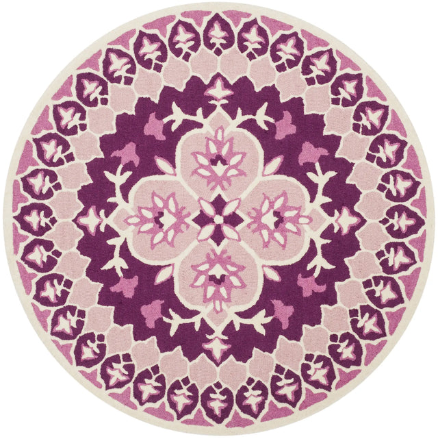 Safavieh Bellagio 5'-0" x 5'-0" Rug in Pink / Ivory