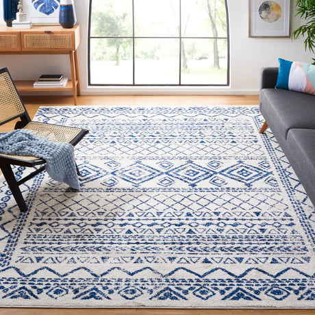Safavieh Tulum 10'-0" x 13'-0" Rug in Ivory / Navy