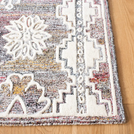 Safavieh Metro 4'-0" x 6'-0" Rug in Red / Ivory