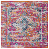Safavieh Madison 5'-1" x 5'-1" Rug in Fuchsia / Gold